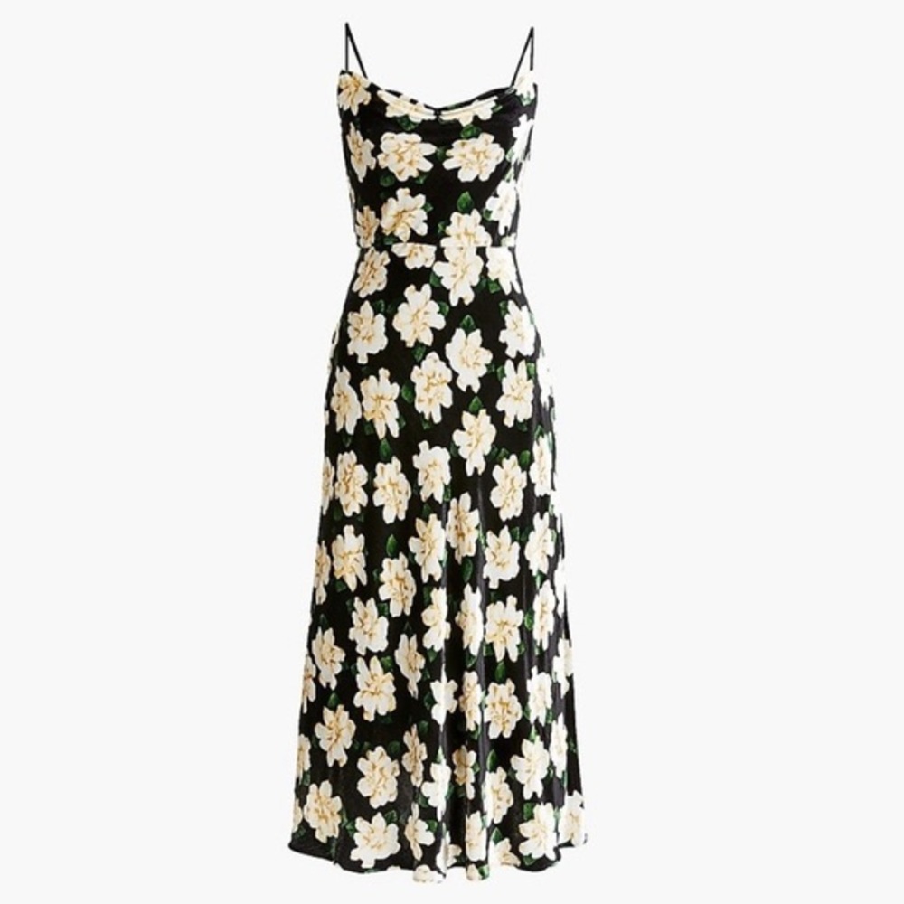 NWT J. Crew Collection Cowl Neck Midi Dress 14